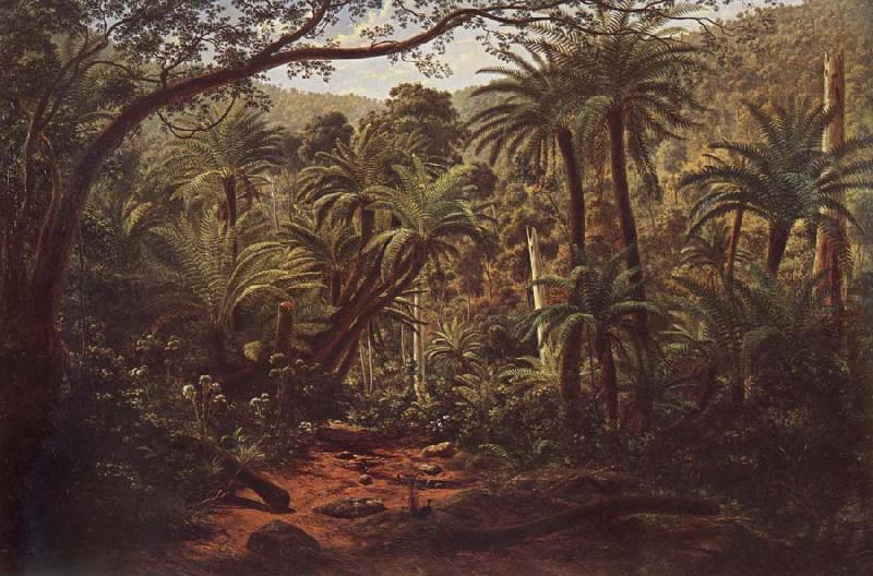 Eugene Guerard Fentree Gully in the Dandenong Ranges France oil painting art